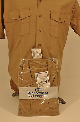 new xl khaki 2 pocket button down shirt athletic x