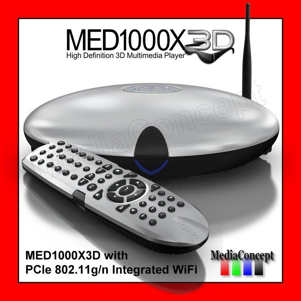 mede8er med1000x3d high definition multimedia 3d player pcie usb3 hdmi