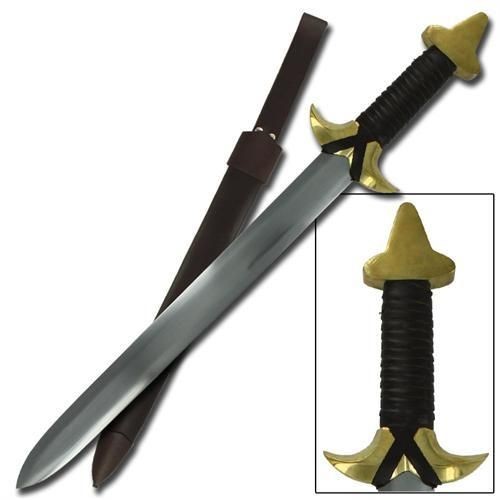   OF THE SERPENT CONAN FANTASY SHORT SWORD / DAGGER LEATHER SHEATH NEW