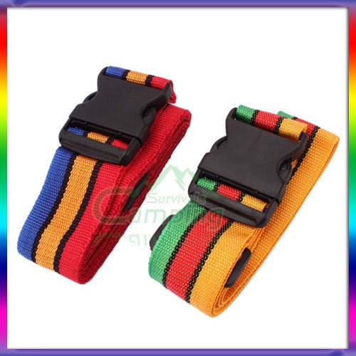 Rainbow Travel Luggage Suitcase Secure Lock Safe Belt Strap 2m