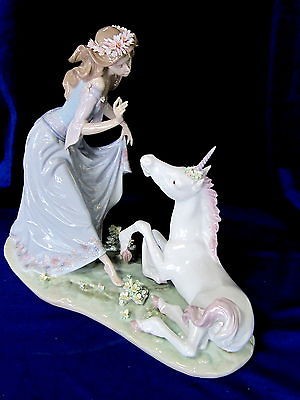 LLADRO #1755 THE PRINCESS & THE UNICORN BNIB LIMITED ED. $850 OFF FREE 