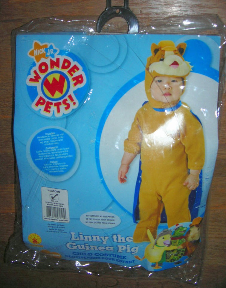 NICK, JR LINNY the GUINEA PIG HALLOWEEN COSTUME SIZE 0 9MO 