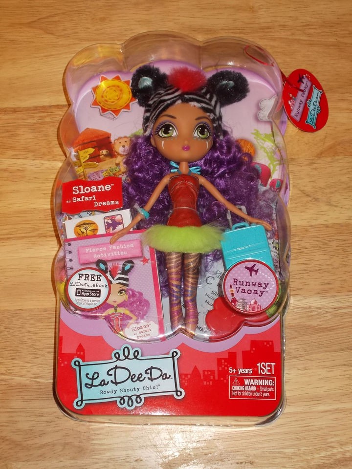 NIB Spin Master LA DEE DA Runway Vacay Doll SLOANE As SAFARI DREAMS 