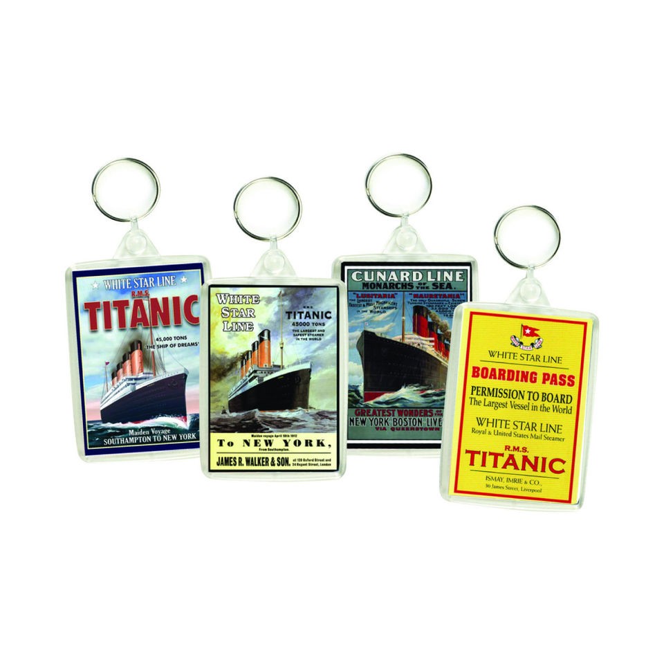   STAR LINE KEYRING KEY RING SOUVENIR MEMORABILIA RMS 100th X4 1912