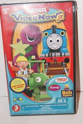 NEW VIDEO NOW JR 3pk DISCS PVD THOMAS & FREINDS BARNEY BOB the BUILDER 