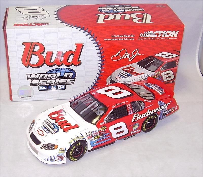 24 ACTION 2004 #8 BUDWEISER MLB WORLD SERIES DALE EARNHARDT JR NIB