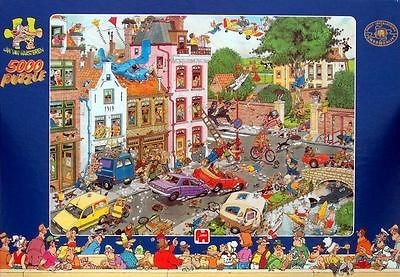 5000 PIECES JIGSAW PUZZLE JUMBO 0988 FRIDAY THE 13th / JAN VAN 