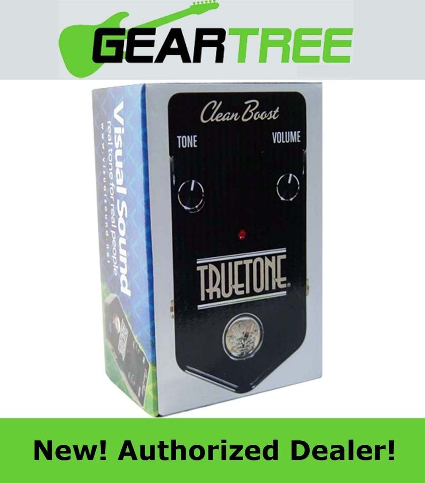 visual sound v2 truetone clean boost guitar pedal new time