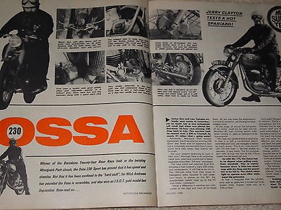   OSSA 230 ROAD BIKE PROFILE/TEST Bultaco Metralla Montesa Impala etc