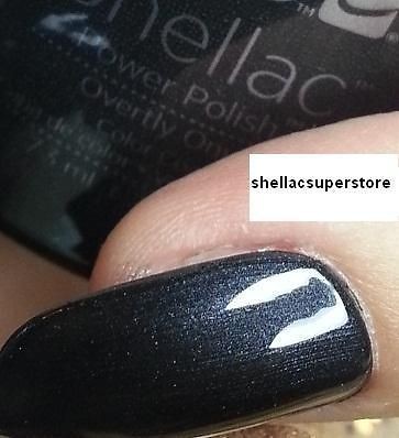 NEW CND SHELLAC FALL 2012 OVERTLY ONYX *HOT SALE*   Soak Off UV Gel 