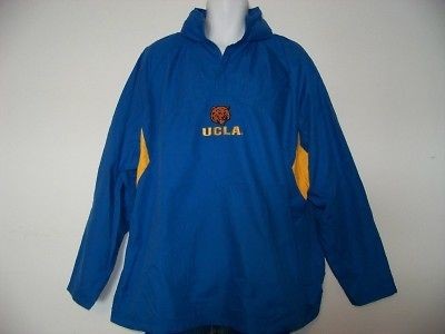   Jacket Windbreaker Mens Large Hoodie NCAA 1/4 Zip Pullover Coat New