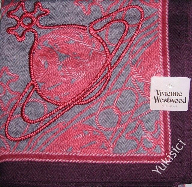   Westwood Licensed in Japan Ltd Orb Rope Print Handkerchief Mini Scarf