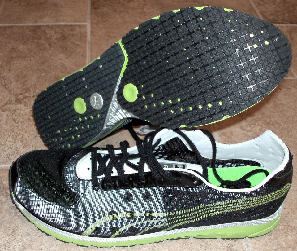 NEW PUMA FAAS 250 Running Black Neon Mens 11.5 LTD $100 NR