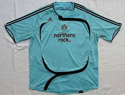 2007   2008 NEWCASTLE UNITED, AWAY FOOTBALL SHIRT BY ADIDAS, MENS 3XL 