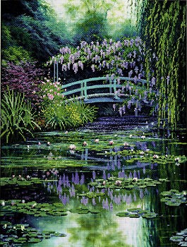 needlepoint kit monet s japanese bridge  27