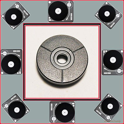 45 rpm spindle adapter turntable record player new time left