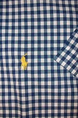 NWT POLO RALPH LAUREN PINK WHITE GINGHAM PLAID CLASSIC FIT SPORT SHIRT 