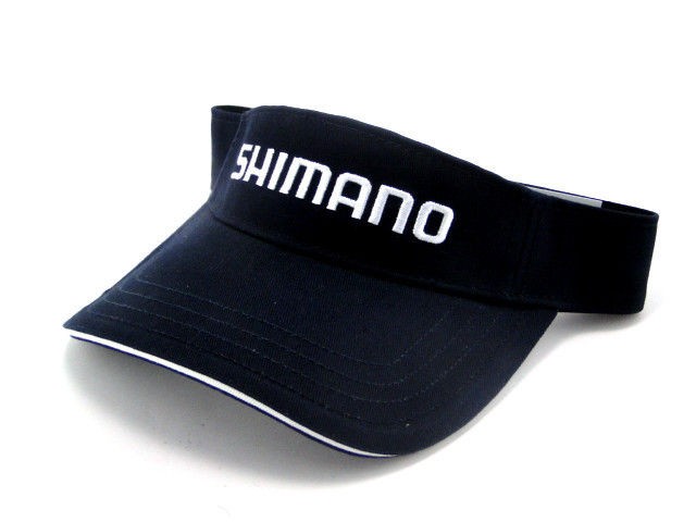 SHIMANO ADJUSTABLE EMBROIDERED LOGO VISOR WHITE NAVY GREEN TAN BLK 