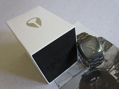 Nixon Wrist Watch The Player All Gunmetal / Black 100M Stainless Steel 