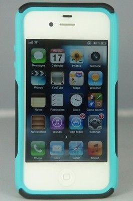 Otterbox Commuter Case iPhone 4/4S Black/Teal New In Retail Package 