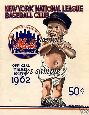 ny mets refrig magnet 1962 yearbook  2