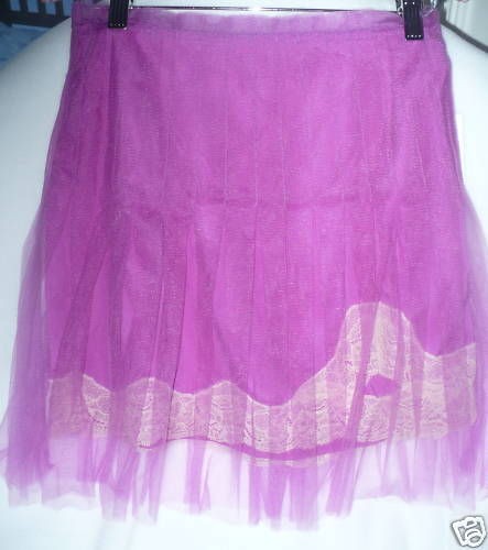 rodarte for target orchid silky net skirt lace detail