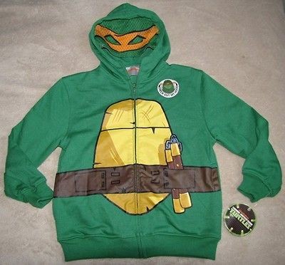Teenage Mutant NINJA TURTLES TMNT Zipper Hoodie Sweater Shirt Costume 