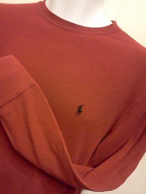 POLO RALPH LAUREN SLEEPWEAR RED LONG SLEEVE SHIRT SIZE M PERFECT