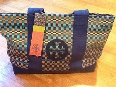 NWT AUTH TORY BURCH PRINTED MINI TOTE PURSE REVA LOGO DIAPER BOOK 