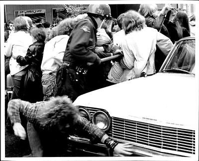 1971 Demonstrations Vietnam Indochina   Police Using Night Sticks 