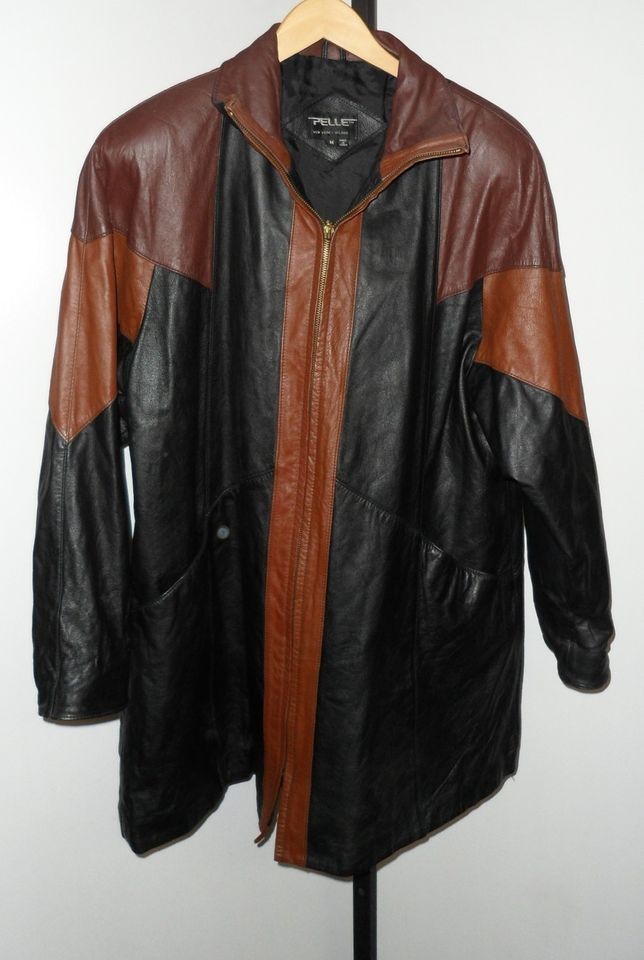 PELLE NEW YORK MILANO LEATHER JACKET SIZE MEDIUM (CHEST 46)