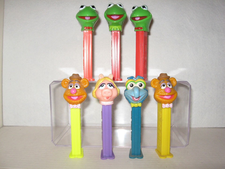 lot 7 pez muppets set miss piggy kermit fozzie gonza