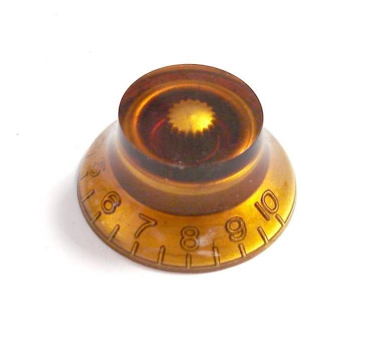 genuine epiphone amber top hat knobs les paul