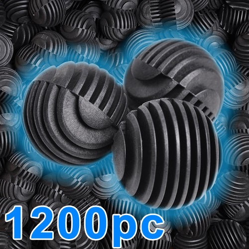 1200pc Reusable Bulk Bio Balls 1.29 Wet/Dry Filter Media Aquarium Pond 