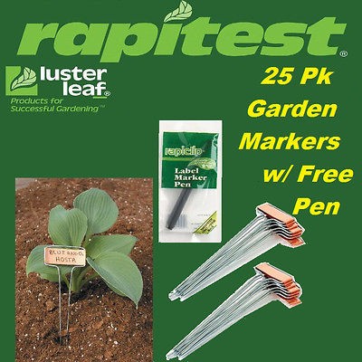 RAPITEST COPPER GARDEN PLANT FLOWER 10 LABEL STAKES MARKERS 25 PACK 