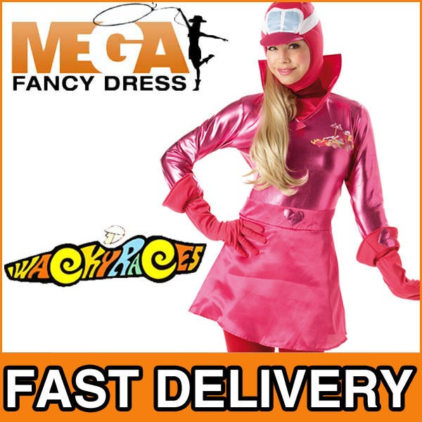 penelope pitstop wackey races fancy dress 60s costume sizes 8