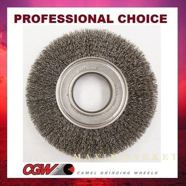 crimped wire radial wide face wheel brush carbon steel