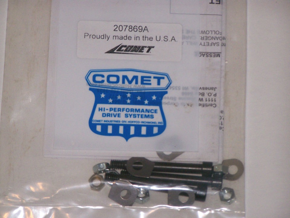 Comet Clutch Pivot Bolts and Nut Kit 102C 108C Drive Clutch 1/4 Pins