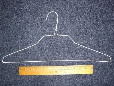 18 White 14.5 Gauge Wire Clothes Hanger Box of 500 