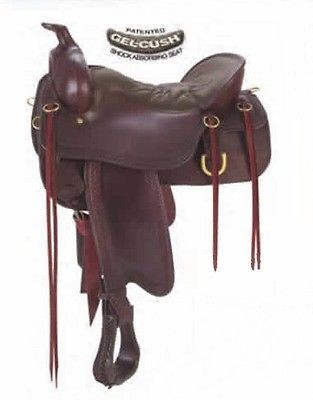 NEW TUCKER #167 CHEYENNE FRONTIER SADDLE 16.5 Brown Wide Tree