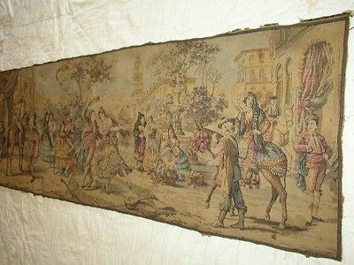 vintage beautiful 56 x 20 spanish tapestry  69 95 buy it 