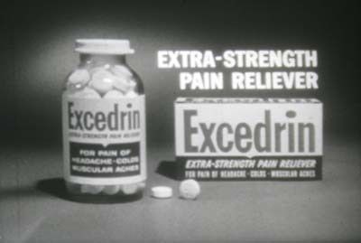 excedrin vintage 1960s b w tv commercial c193 time left