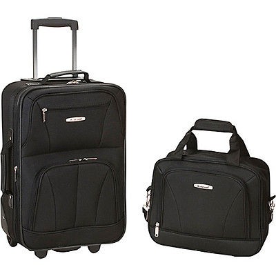 rockland luggage rio 2 piece carry on luggage set time