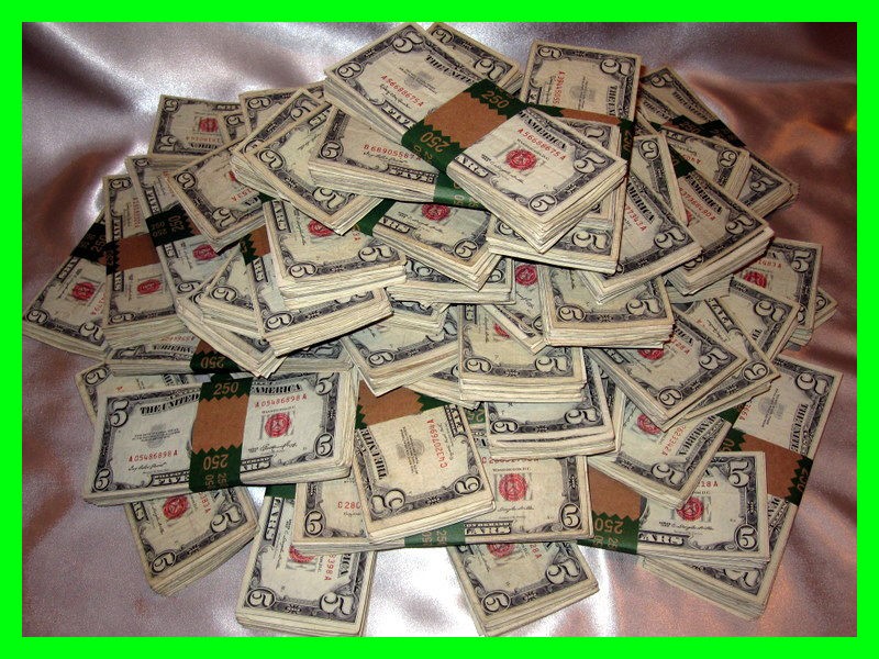 silver certificate bills set red seal old money