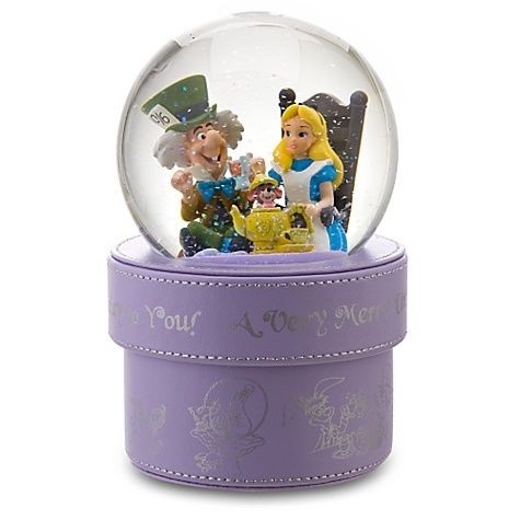 Alice in Wonderland Merry Unbirthday Snowglobe NIB   