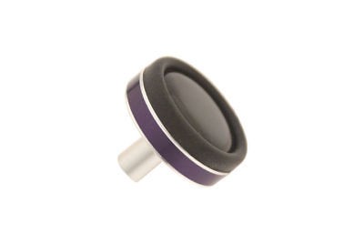 rubber butt cap w aluminum trim purple rod building time