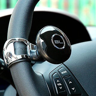 BlackLabel Steering Wheel Power Handle Safety Knob Clamp Spinner /