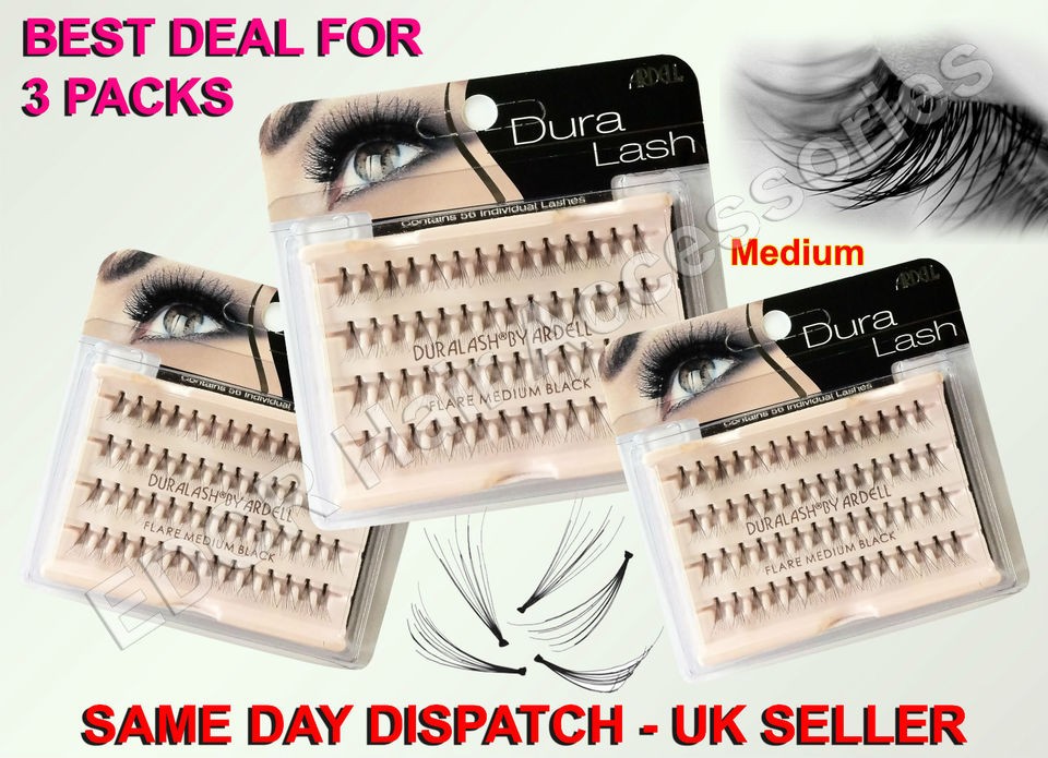 x3 Individual Dura Lash By Ardell Contain 56 Individual Medium Lashes 