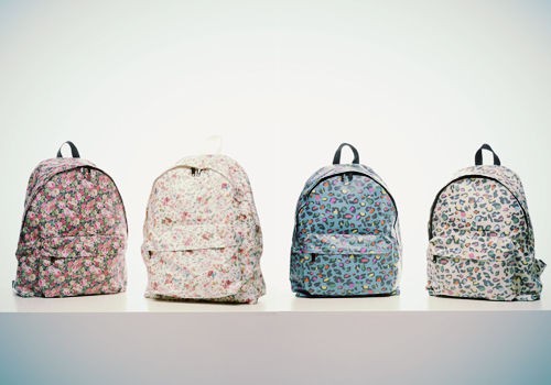 light and sleek backpack in funny print