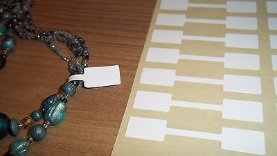   EXTRA STRONG WHITE Jewellery / Price Stickers Tags / Dumbell Label